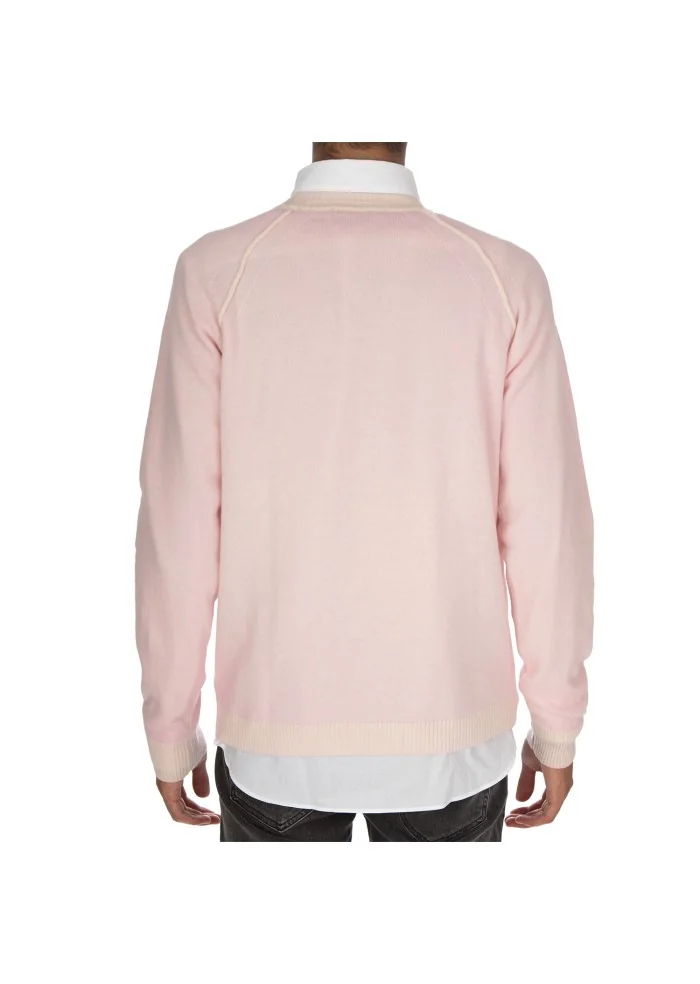 herren pullover daniele fiesoli wolle kaschmir pastellrosa