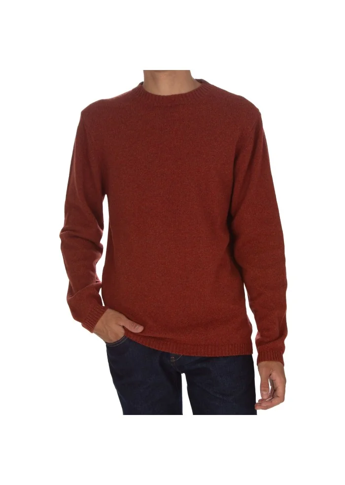 herren pullover daniele fiesoli rundhalsausschnitt rot