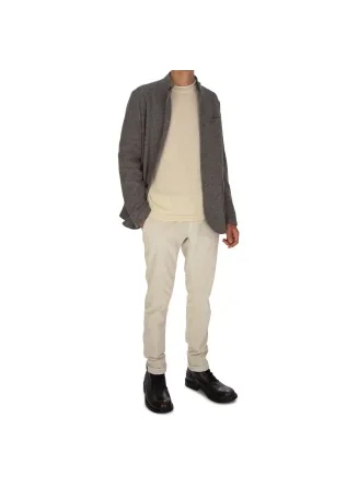 WOOL & CO | MAGLIONE GIROCOLLO BIANCO PANNA