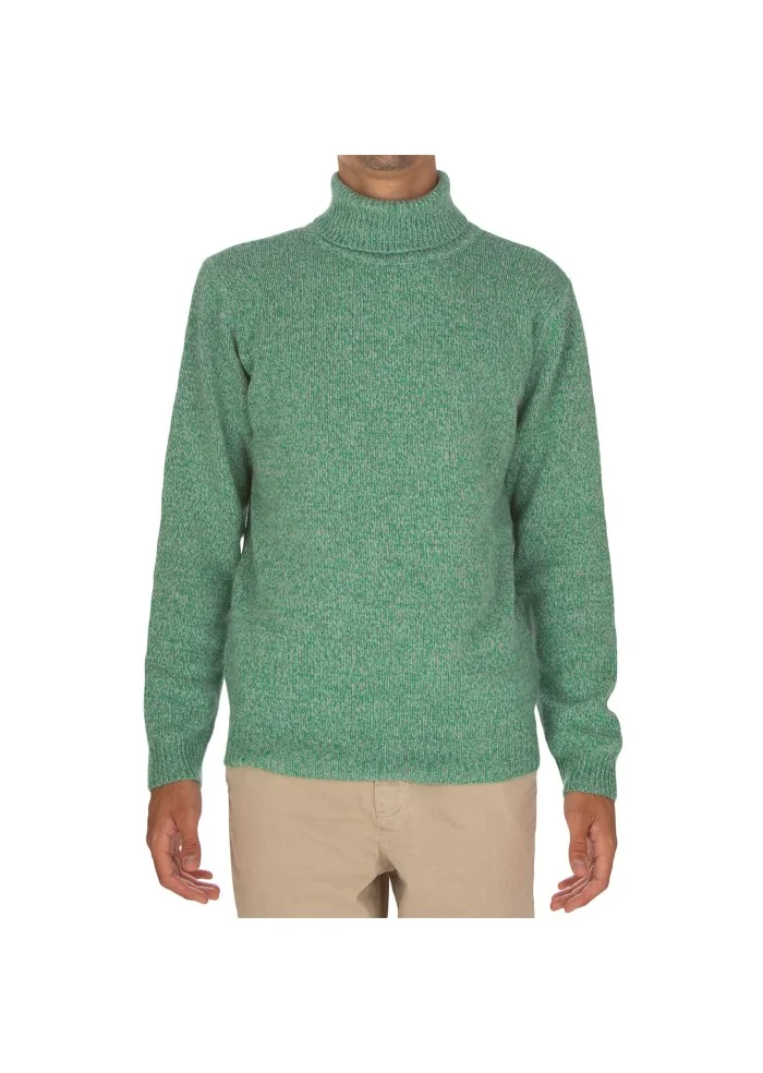 maglione uomo wool and co dolcevita verde