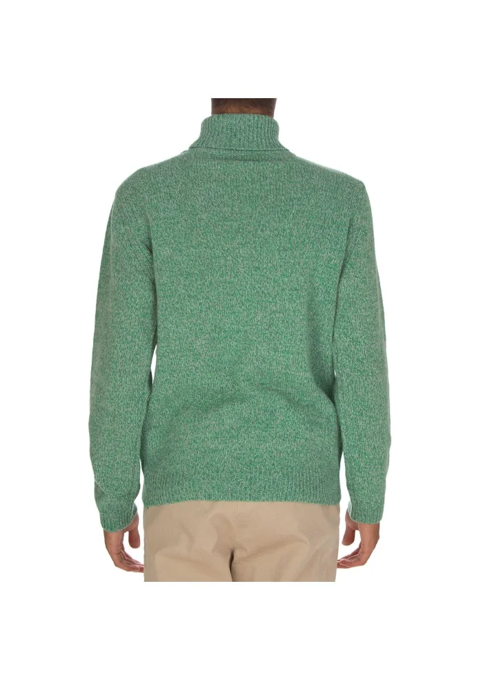 maglione uomo wool and co dolcevita verde