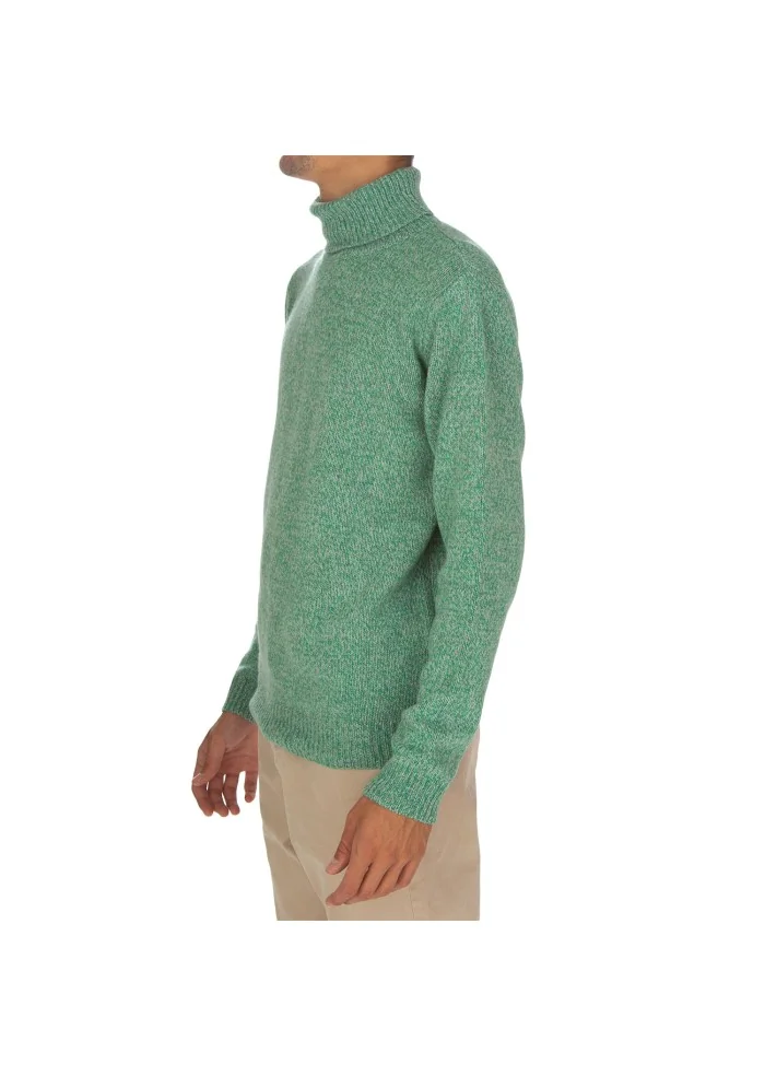 maglione uomo wool and co dolcevita verde