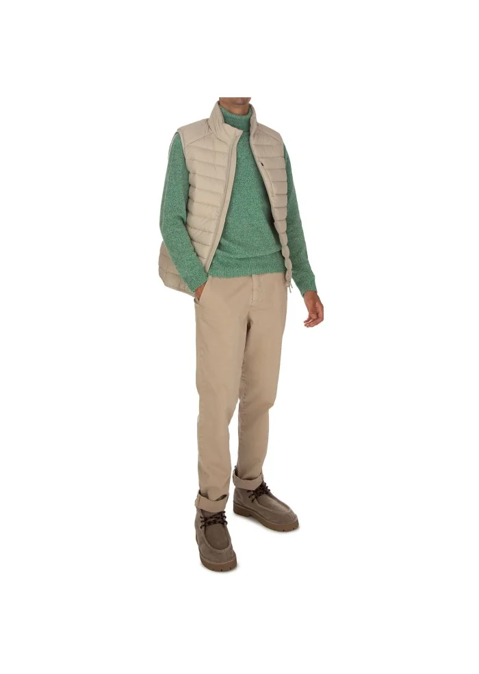 maglione uomo wool and co dolcevita verde