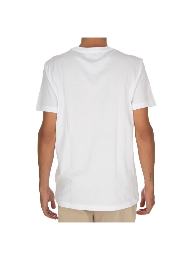 mens t shirt dondup side detail white