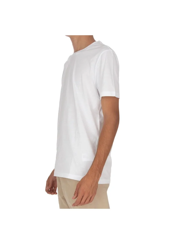 mens t shirt dondup side detail white