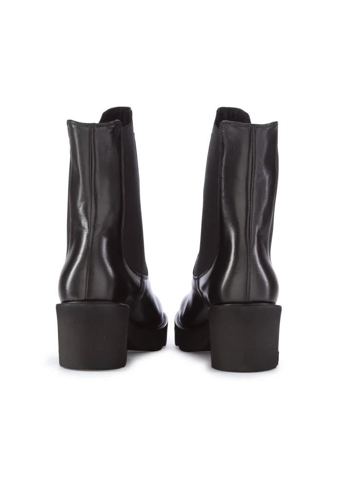 damen stiefeletten mit absatz luca grossi natur schwarz