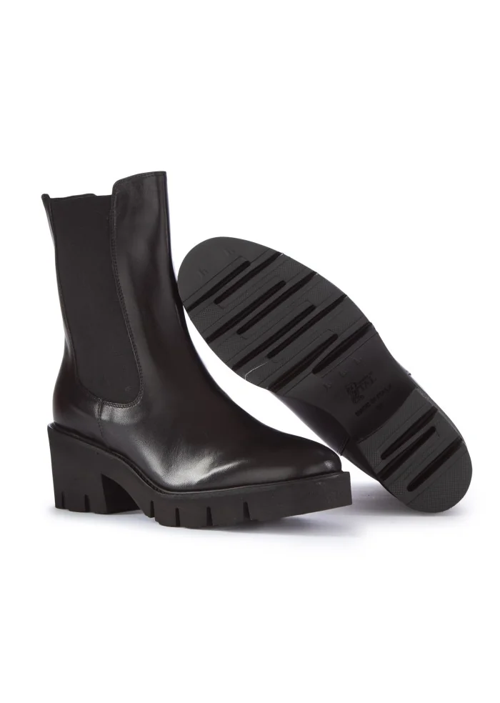 damen stiefeletten mit absatz luca grossi natur schwarz