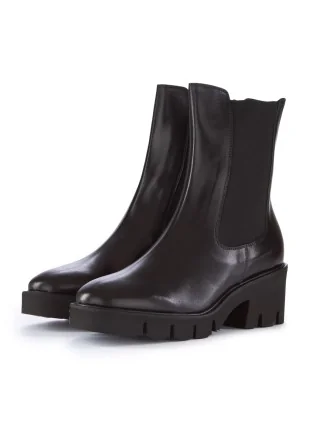 womens heeled ankle boots luca grossi natur black