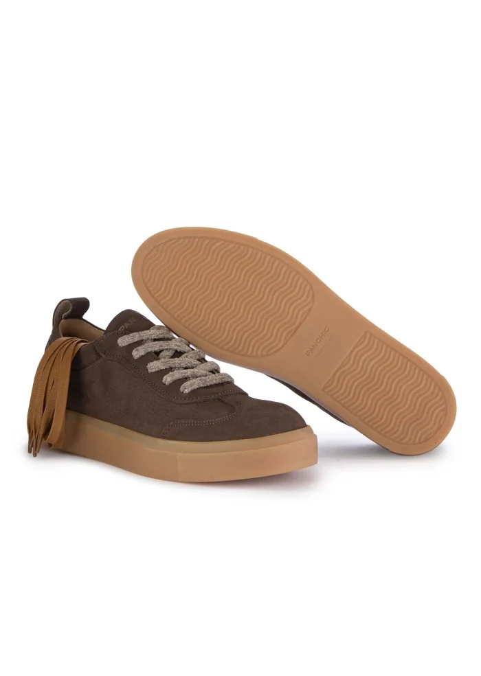 sneakers uomo panchic pelle marrone scuro