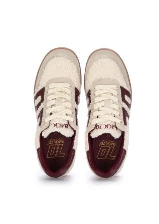 BACK 70 | SNEAKERS TEDDY BIANCO BORDEAUX