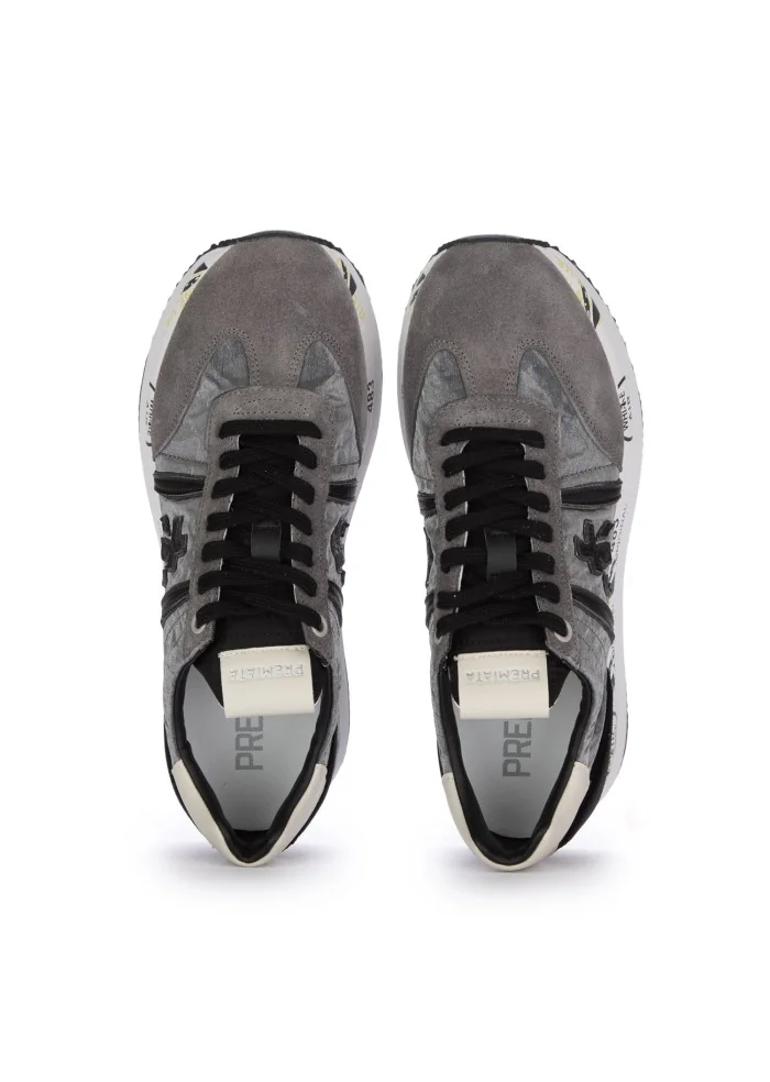 womens sneakers premiata conny grey black