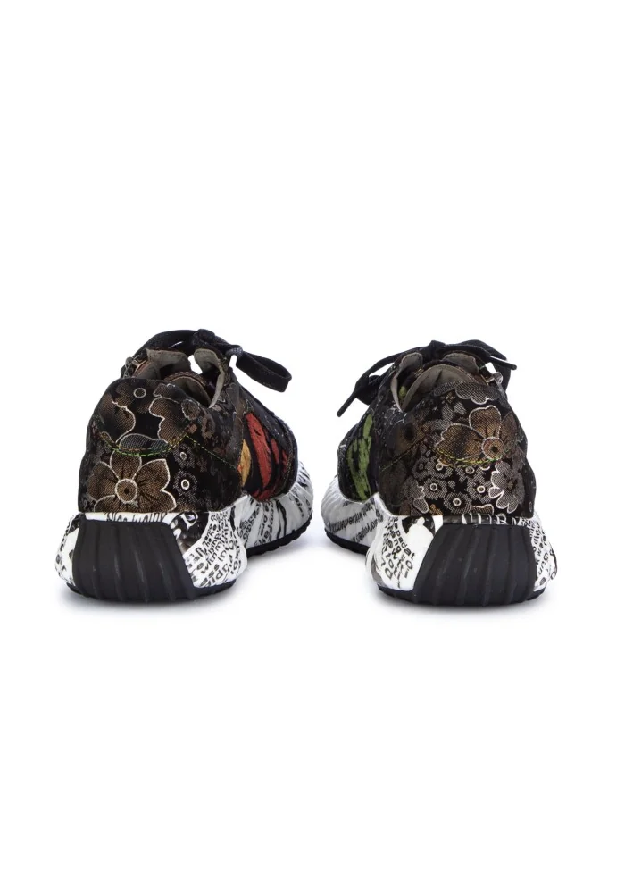 womens sneakers laura vita burton black multicolor