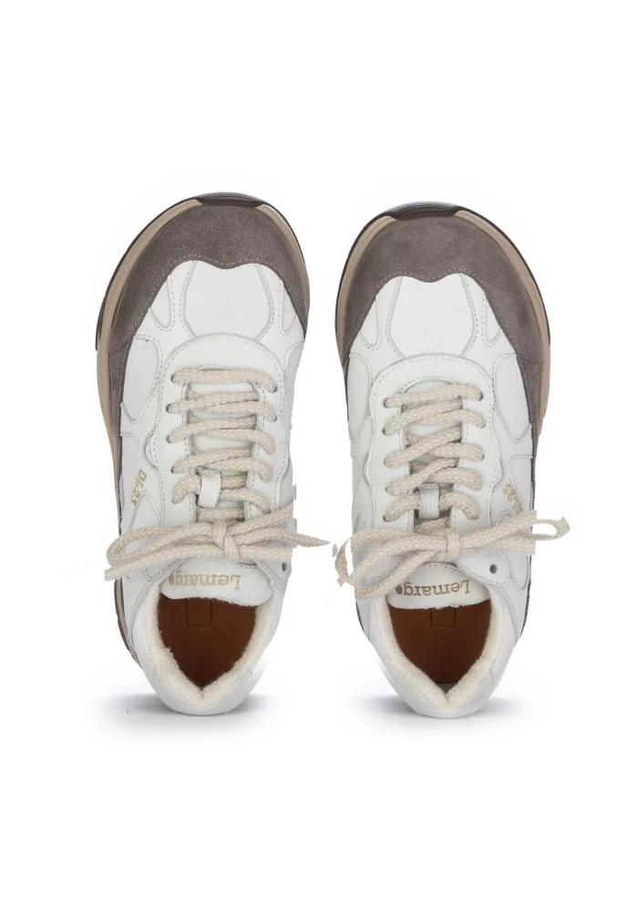 sneakers donna lemargo cervo grafite bianco marrone