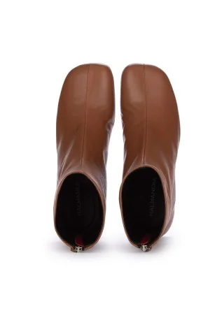 HALMANERA | HEELED ANKLE BOOTS BARON TEAK BROWN