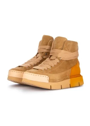 damen high top sneaker bng real shoes la rustica beige orange