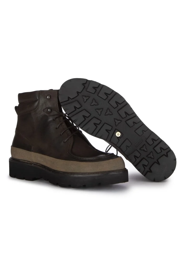 mens lace up ankle boots pawelk's band caffe brown