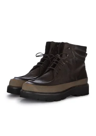 mens lace up ankle boots pawelk's band caffe brown