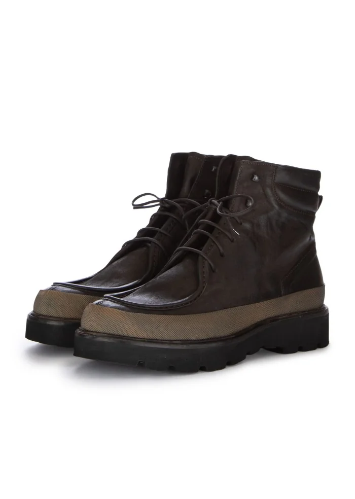 mens lace up ankle boots pawelk's band caffe brown