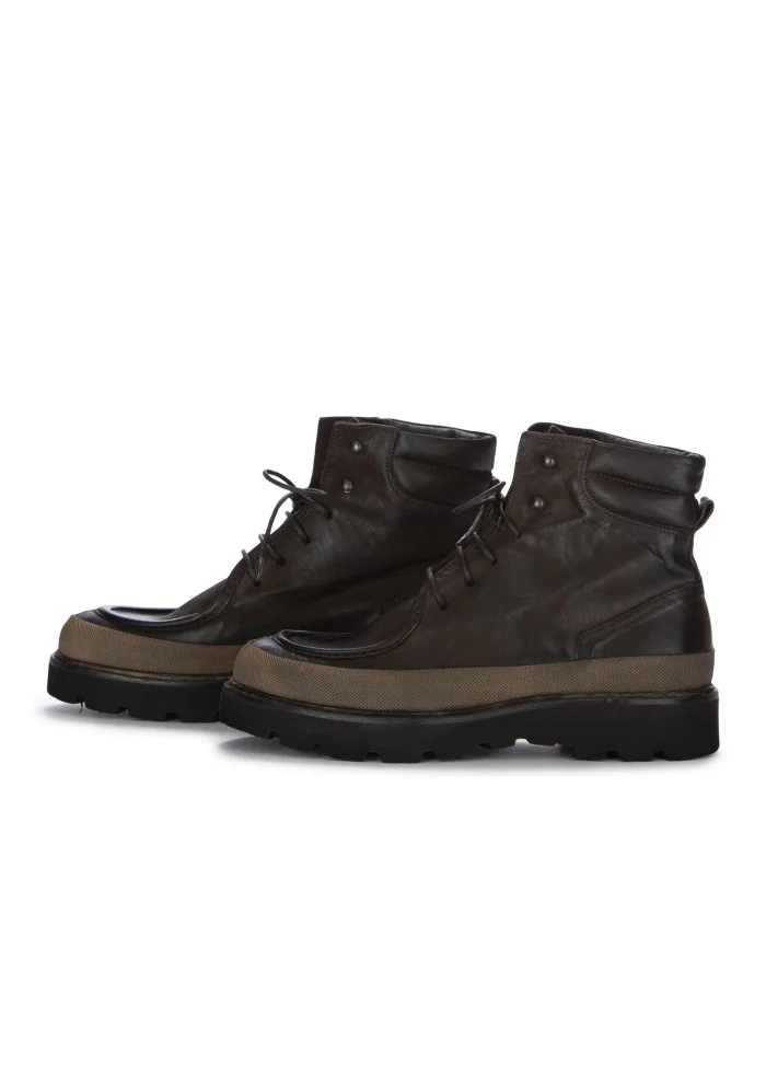 mens lace up ankle boots pawelk's band caffe brown