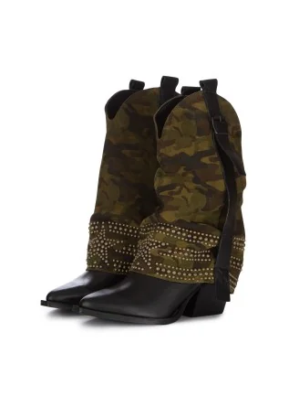 womens boots juice militare vitello green black