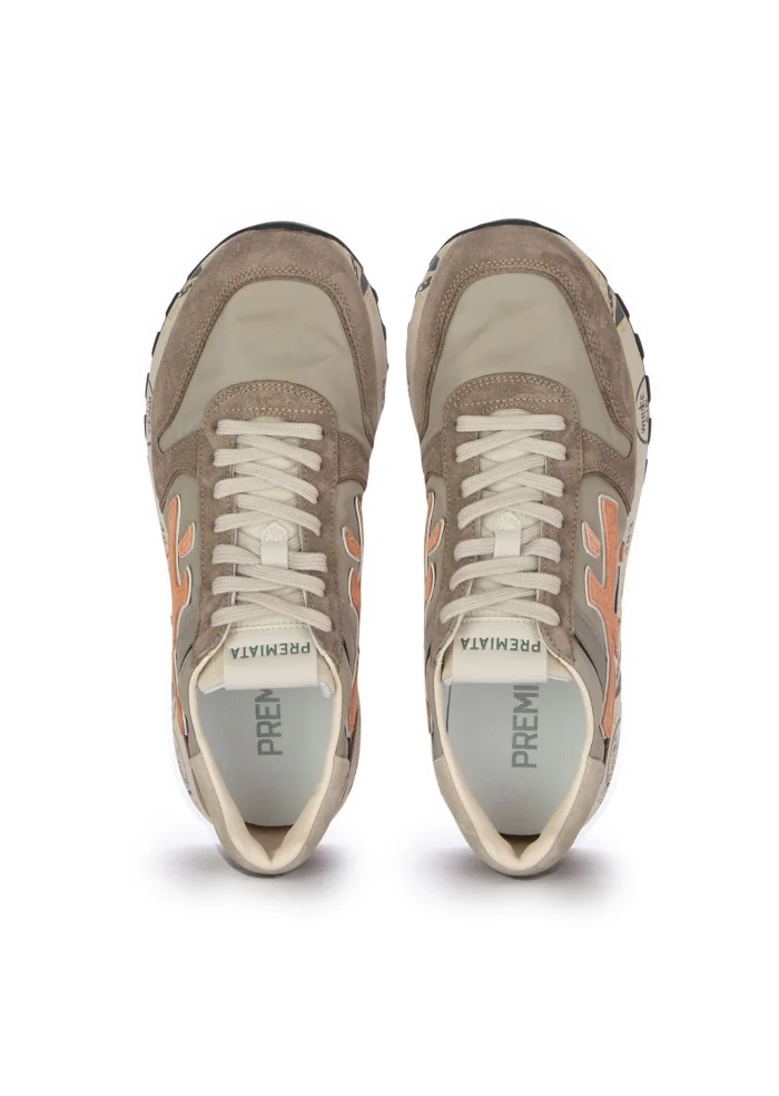 herren sneaker premiata mick beige grau