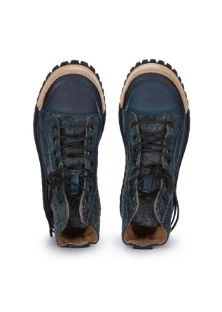 BNG REAL SHOES | HIGH TOP SNEAKERS LA TIROLESE JEANS BLUE