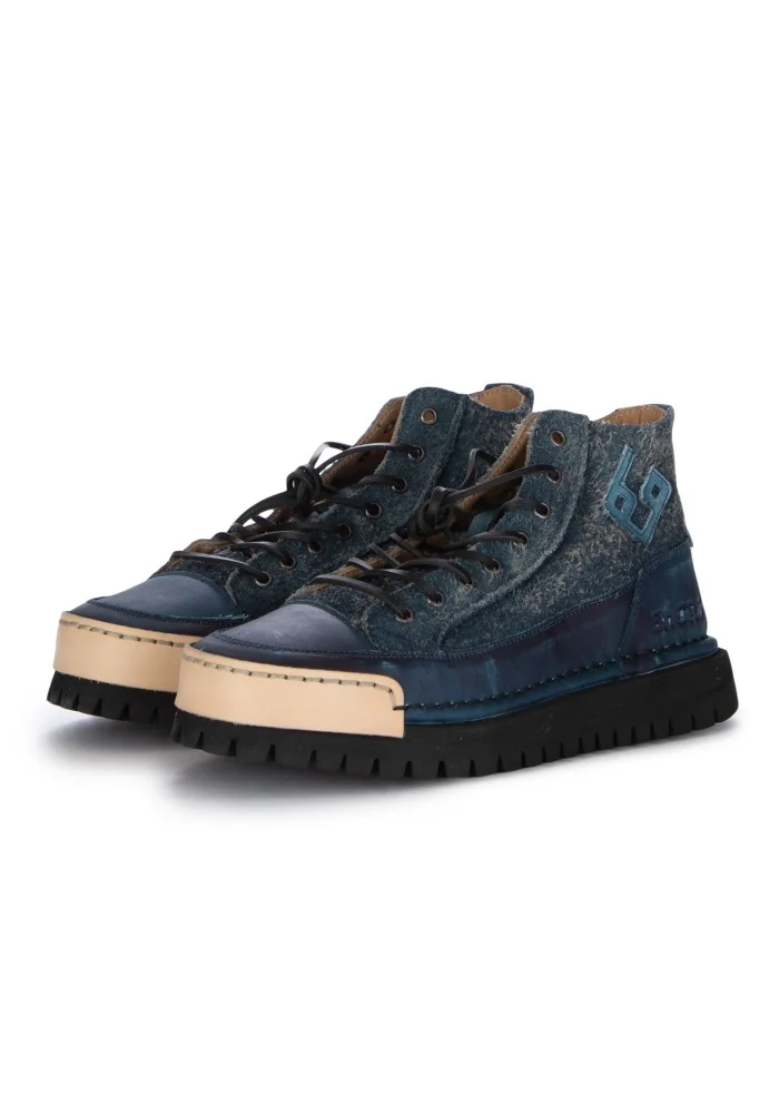 herren high top sneaker bng real shoes la tirolese jeans blau