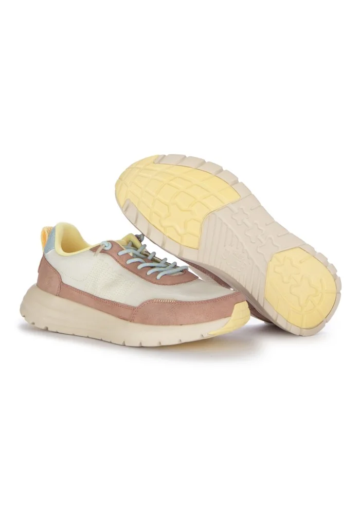 womens sneakers hey dude sirocco alta colorblock pink sand