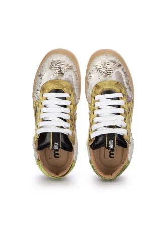 MIMMU' | SNEAKER PAILETTES WEIß GOLD