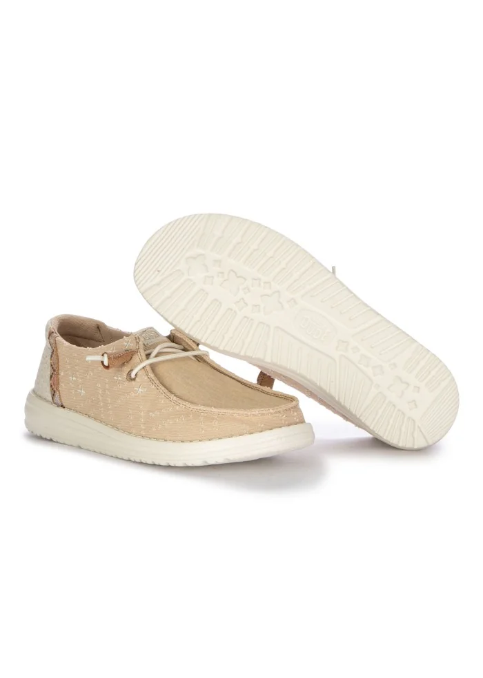 scarpe basse donna hey dude wendy crafted boho beige