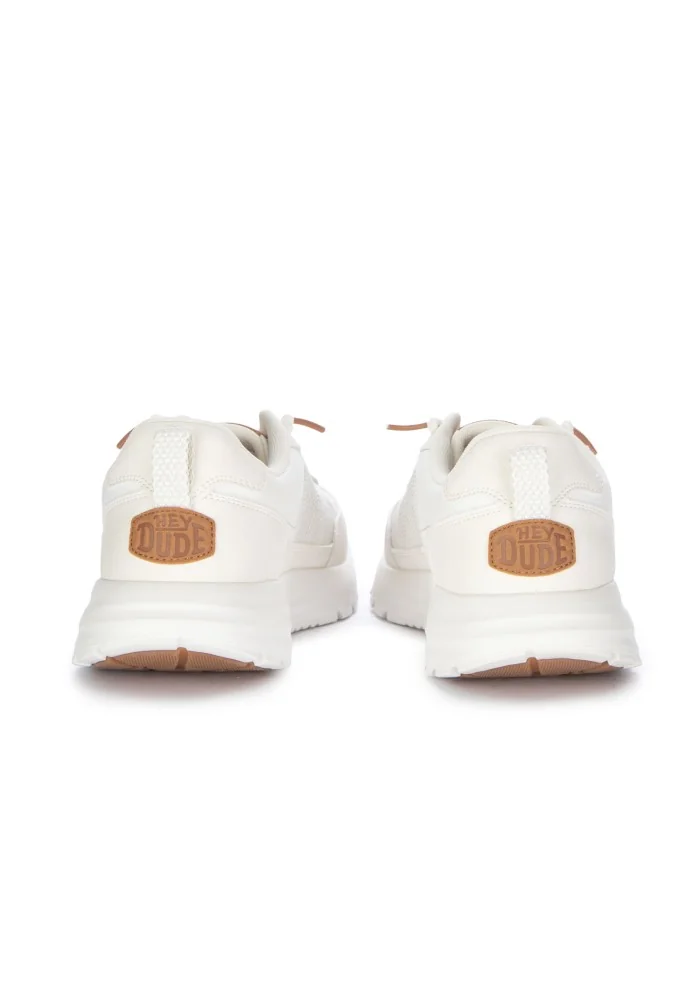 sneakers uomo hey dude sirocco alta essentials bianco