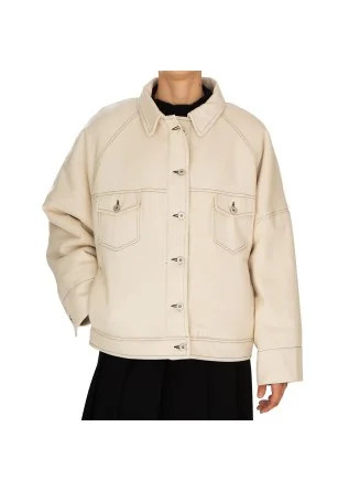 giacca donna noumeno concept oversize beige chiaro