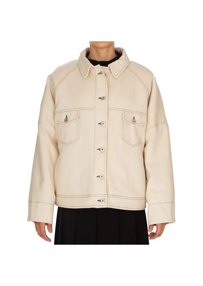 damen jacke noumeno concept oversize hellbeige