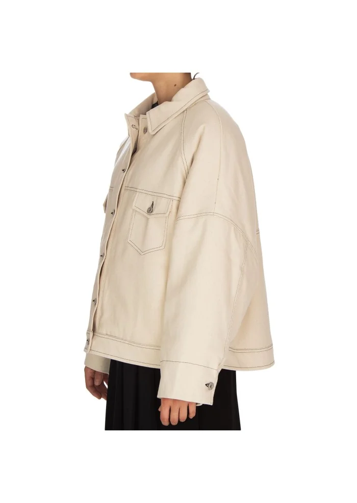 giacca donna noumeno concept oversize beige chiaro