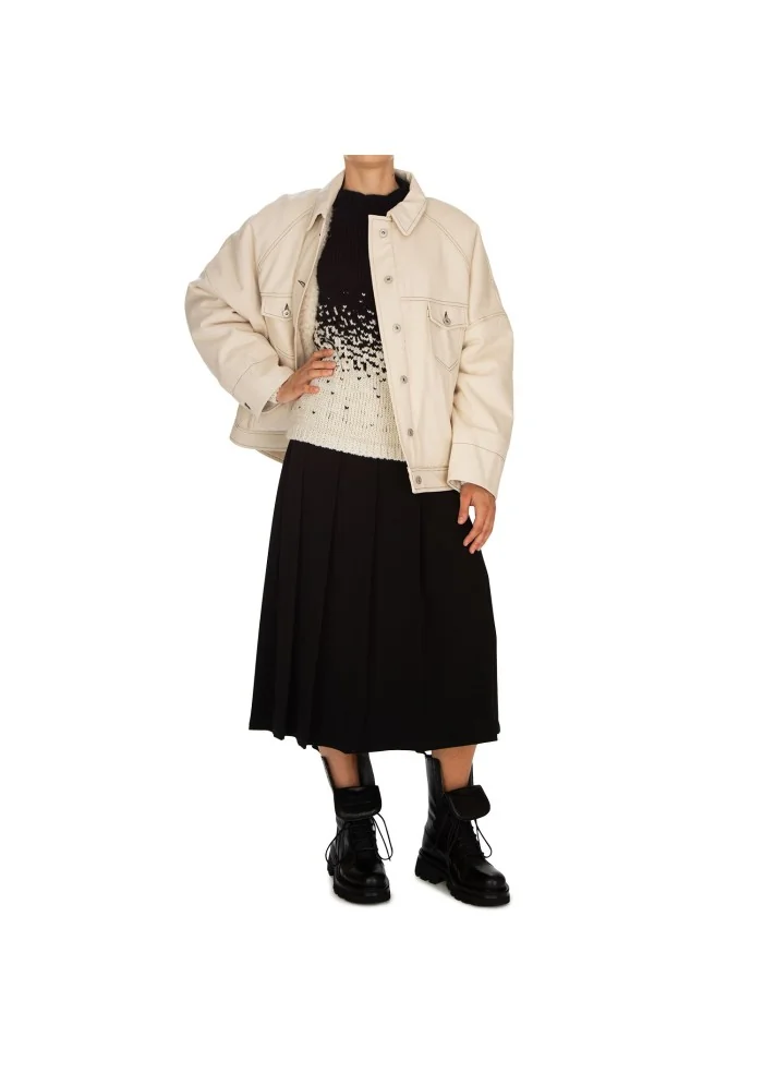 giacca donna noumeno concept oversize beige chiaro