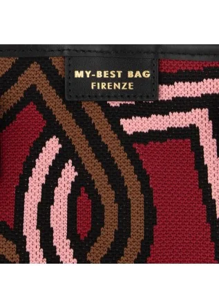 MY BEST BAG | BORSA SHOPPER ATENA ROSSO NERO ROSA