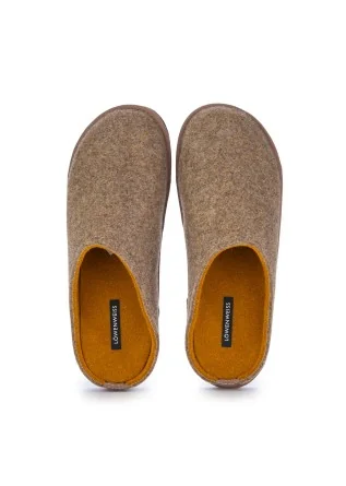 LÖWENWEISS | SLIPPERS WOOL FELT BROWN