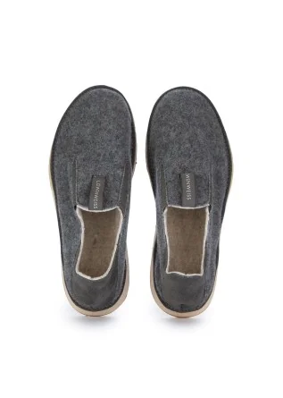 LÖWENWEISS | SLIPPERS FLOW WOOL FELT GREY