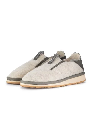 womens slippers flow lowenweiss wool felt beige