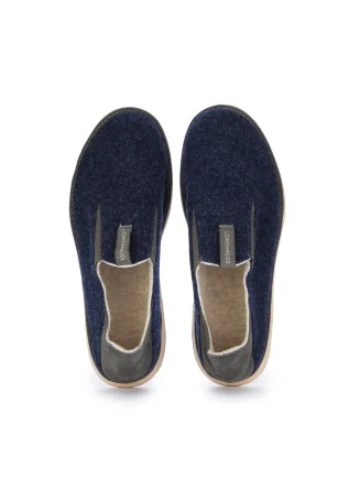 LÖWENWEISS | SLIPPERS FLOW WOOL FELT BLUE