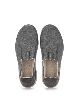 LÖWENWEISS | SLIPPERS FLOW WOOL FELT LIGHT GREY