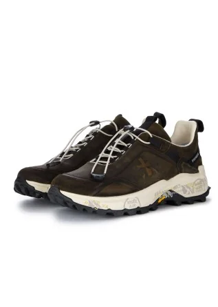 womens sneakers premiata cross brown