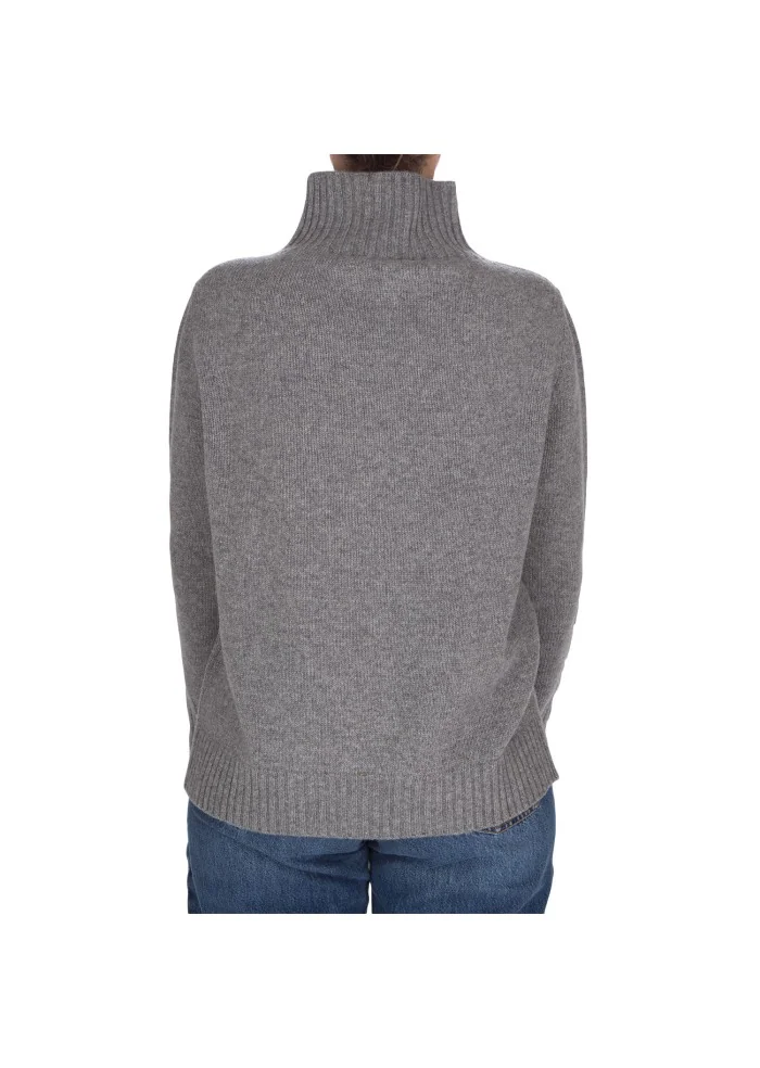 womens sweater kartika high neck grey