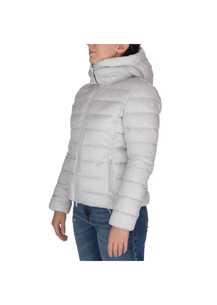 womens down jacket save the duck jade19 viola grey