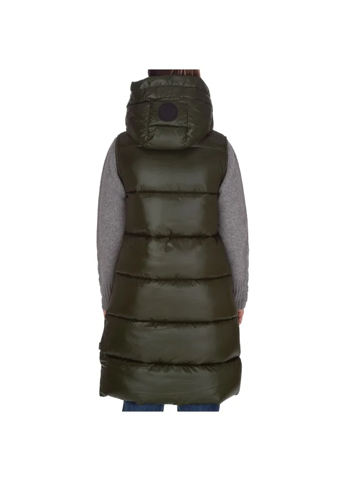 gilet lungo donna save the duck luck19 iria verde