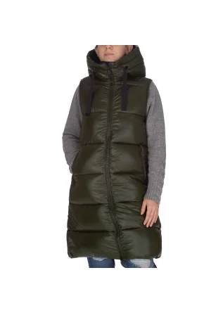 gilet lungo donna save the duck luck19 iria verde