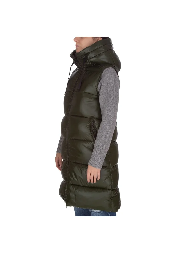 gilet lungo donna save the duck luck19 iria verde