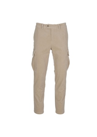 mens trousers distretto 12 york cargo beige