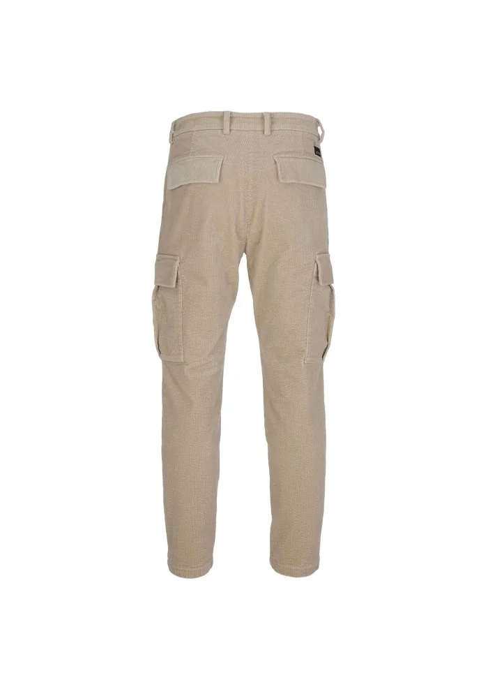 mens trousers distretto 12 york cargo beige