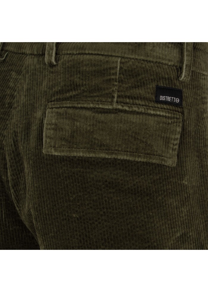 pantaloni uomo distretto 12 york cargo  verde